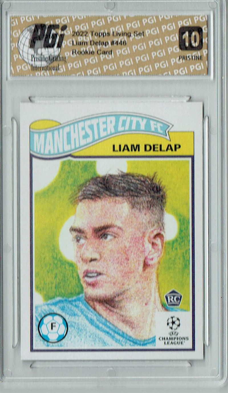 Liam Delap 2022 Topps Living Set #446 PRISTINE Rookie Card PGI 10