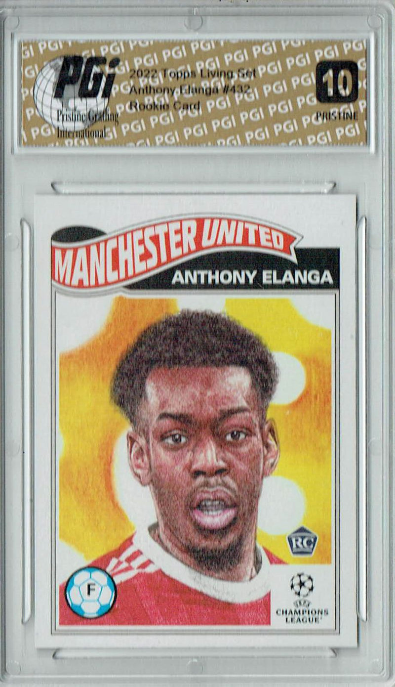 Anthony Elanga 2022 Topps Living Set #432 PRISTINE Rookie Card PGI 10