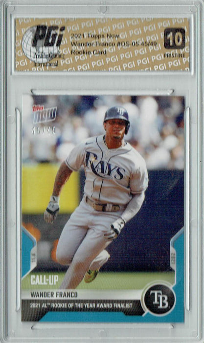 Wander Franco 2021 Topps Now 45/49 #OS-05 PRISTINE Rookie Card PGI 10