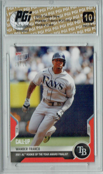 Wander Franco 2021 Topps Now 9/10 #OS-05 PRISTINE Rookie Card PGI 10