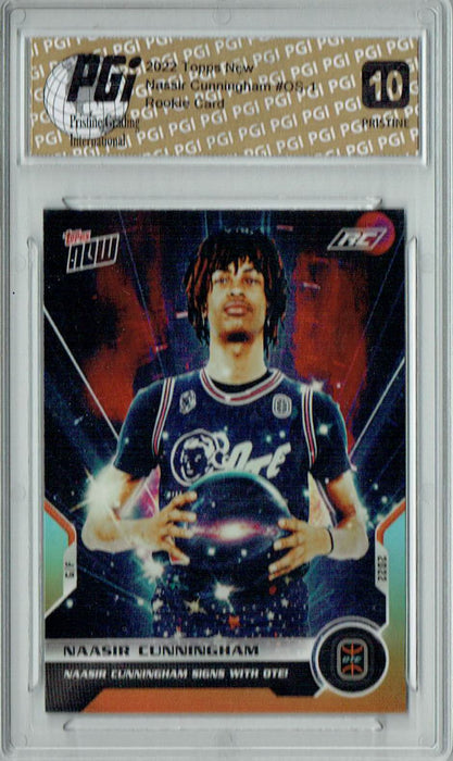 Naasir Cunningham 2022 Topps Now #OS-1 PRISTINE Rookie Card PGI 10