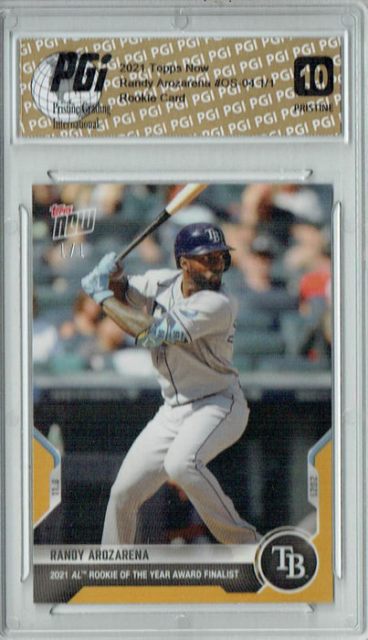 Randy Arozarena 2021 Topps Now 1/1 #OS-04 PRISTINE Rookie Card PGI 10