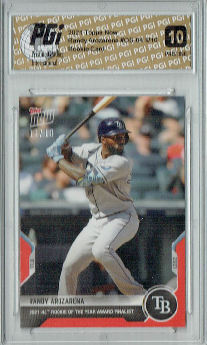 Randy Arozarena 2021 Topps Now 9/10 #OS-04 PRISTINE Rookie Card PGI 10