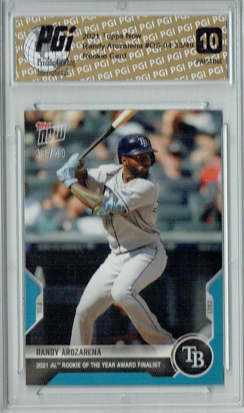 Randy Arozarena 2021 Topps Now 33/49 #OS-04 PRISTINE Rookie Card PGI 10