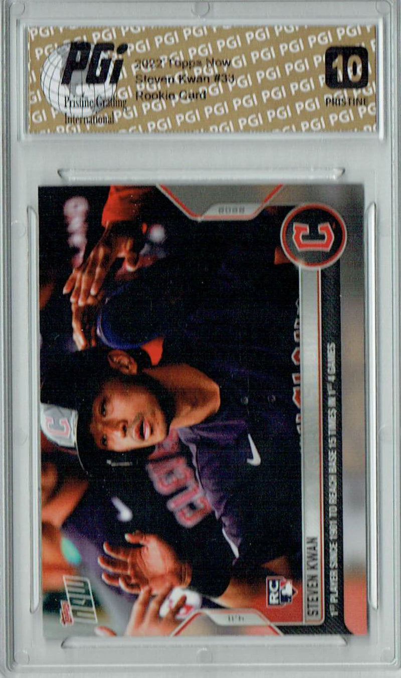 Steven Kwan 2022 Topps Now #33 PRISTINE Rookie Card PGI 10