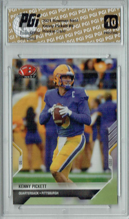 Kenny Pickett 2021 Bowman Next #9 PRISTINE Rookie Card PGI 10