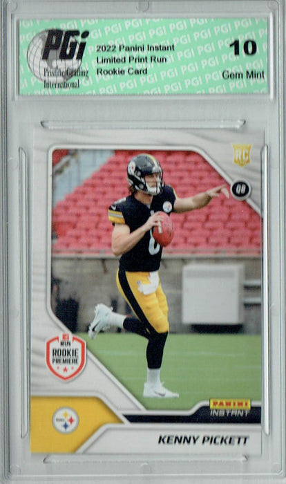Kenny Pickett 2022 Panini Instant #FL11 First Look 1/1776 Rookie Card PGI 10