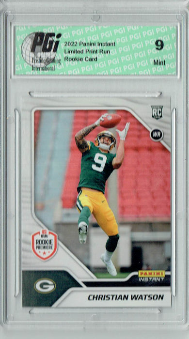PGI 9 Christian Watson  2022 Panini Instant #FL12 First Look 1/942 Rookie Card