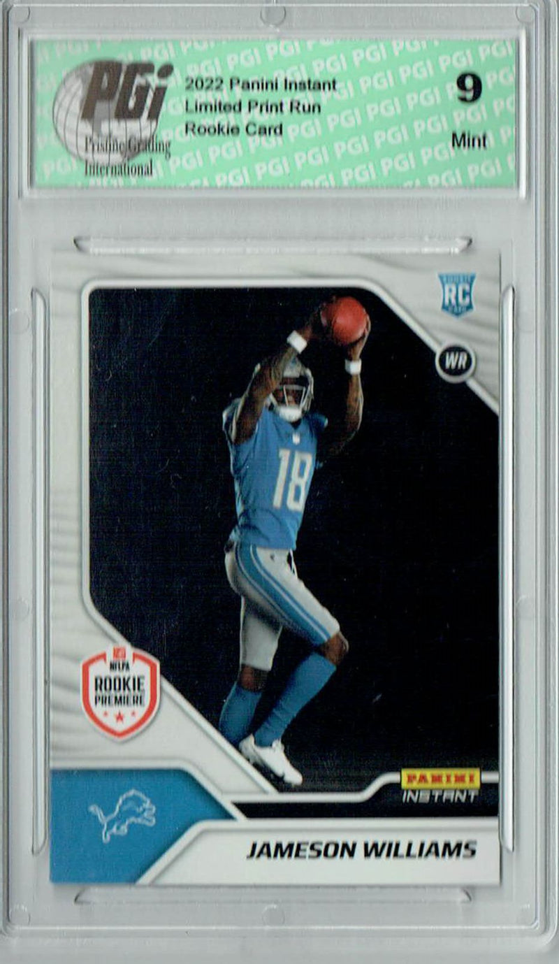 PGI 9 Jameson Williams  2022 Panini Instant #FL7 First Look 1/995 Rookie Card