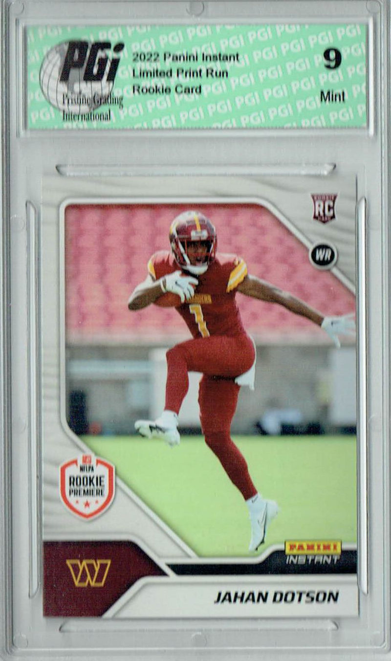 PGI 9 Jahan Dotson 2022 Panini Instant #FL9 First Look 1/857 Rookie Card