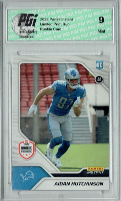 PGI 9 Aidan Hutchinson 2022 Panini Instant #FL2 First Look 1/1282 Rookie Card