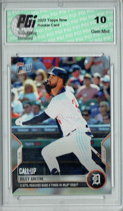 Riley Greene 2022 Topps Now #369 Print Run: 6,496 Rookie Card PGI 10