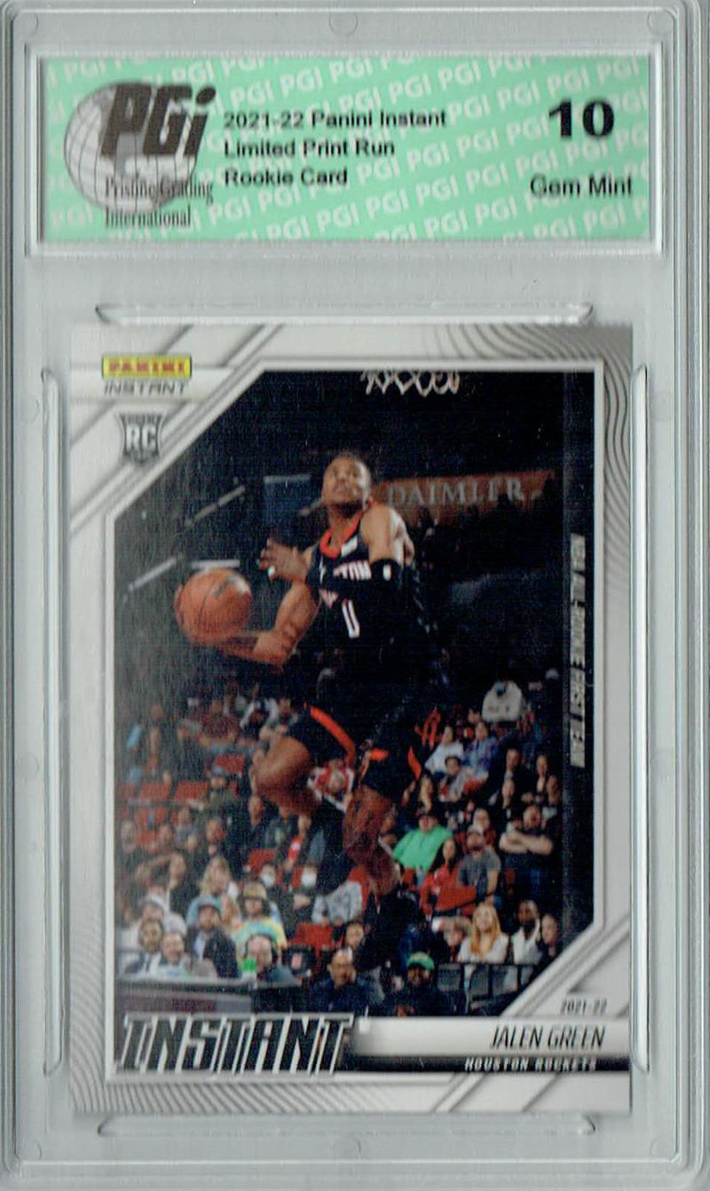 Jalen Green 2021 Panini Instant #264 All Rookie Team 1/861 Rookie Card PGI 10