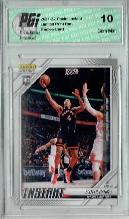 Scottie Barnes 2021 Panini Instant #261 All Rookie Team 1/898 Rookie Card PGI 10
