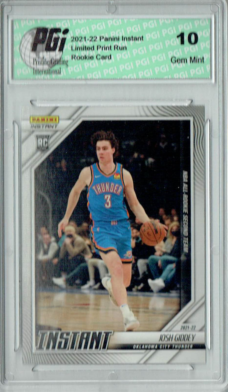 Josh Giddey 2021 Panini Instant #268 All Rookie Team 1/717 Rookie Card PGI 10