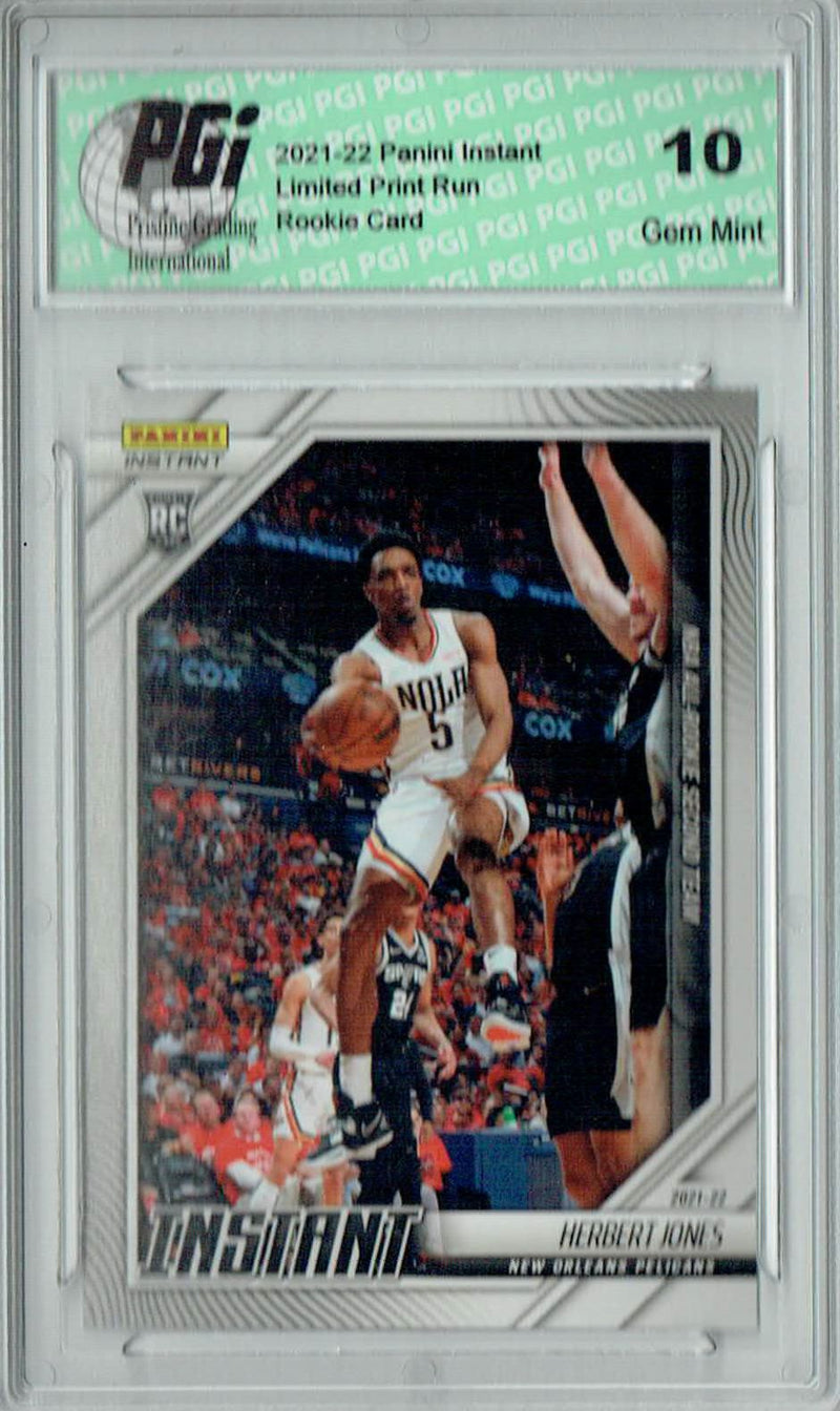 Herbert Jones 2021 Panini Instant #270 All Rookie Team 1/622 Rookie Card PGI 10