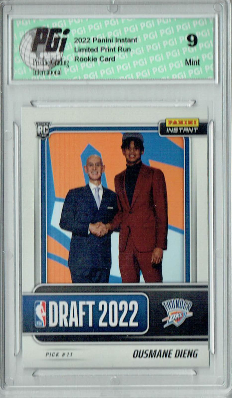 Ousmane Dieng 2022 Panini Instant #DN11 Draft Night 1/666 Rookie Card PGI 10