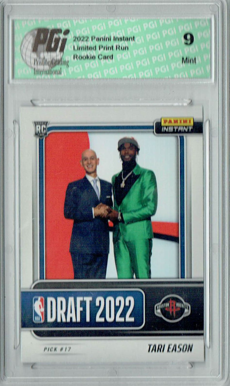 PGI 9 Tari Eason 2022 Panini Instant #DN17 Draft Night 1/617 Rookie Card
