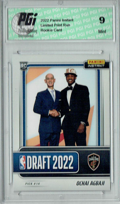 PGI 9 Ochai Agbah 2022 Panini Instant #DN14 Draft Night 1/676 Rookie Card