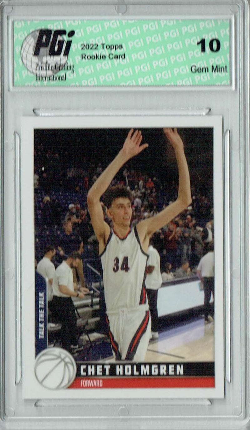 Chet Holmgren 2022 Topps X #15 Rookie Card PGI 10