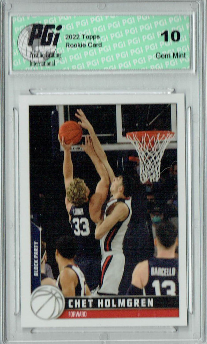 Chet Holmgren 2022 Topps X #2 Rookie Card PGI 10