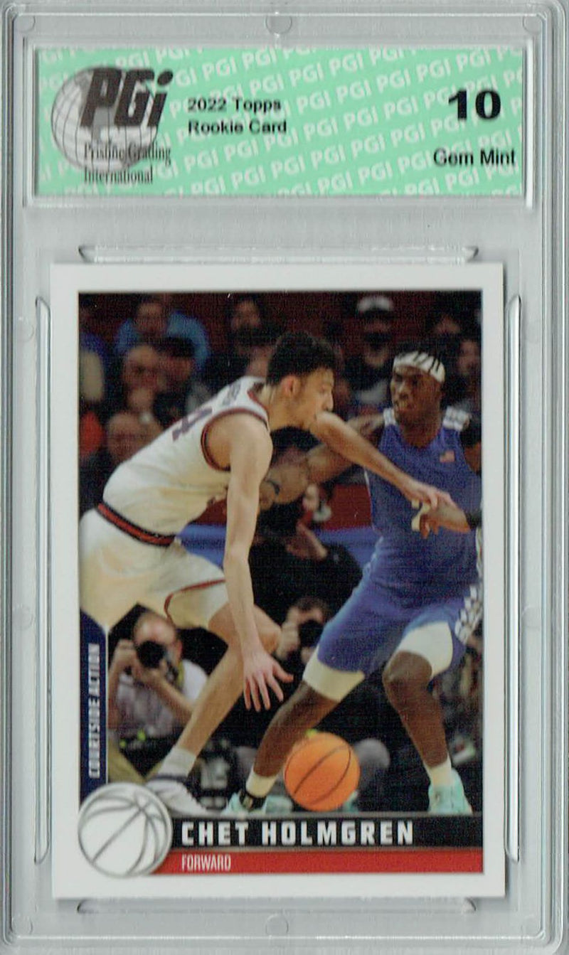 Chet Holmgren 2022 Topps X #26 Rookie Card PGI 10