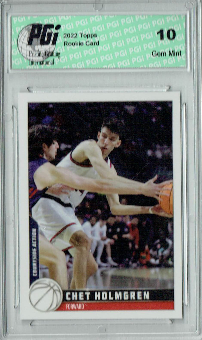 Chet Holmgren 2022 Topps X #29 Rookie Card PGI 10