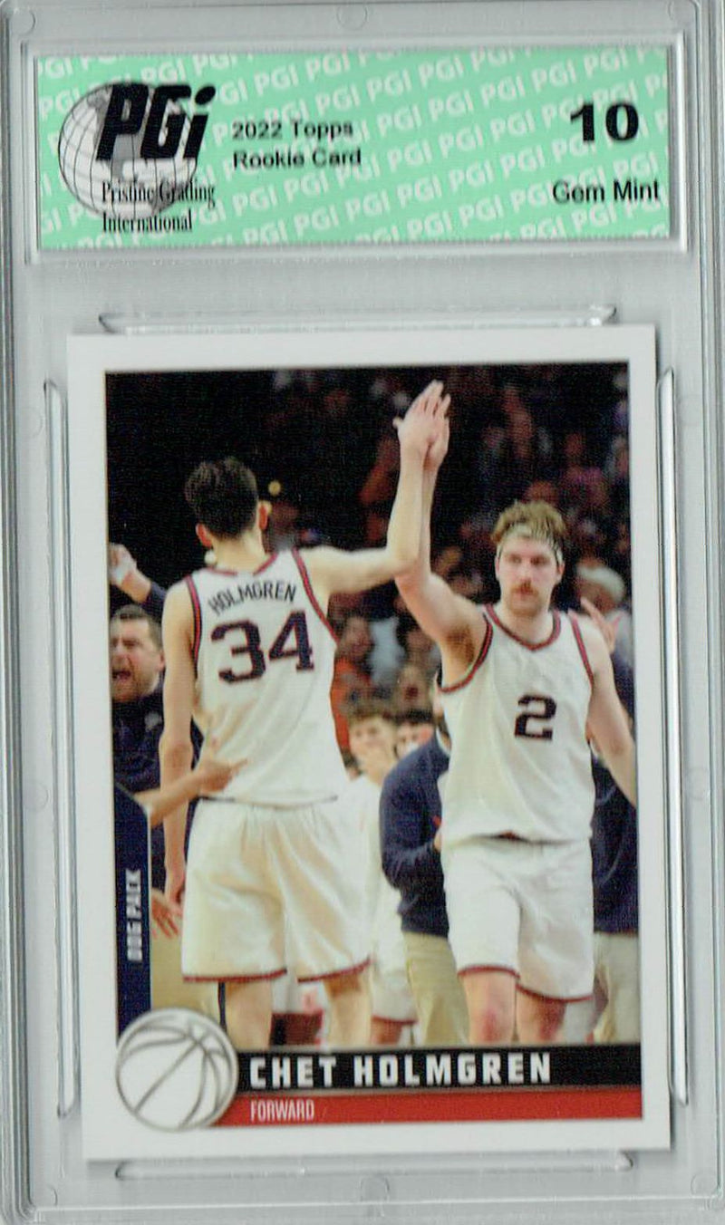 Chet Holmgren 2022 Topps X #19 Rookie Card PGI 10