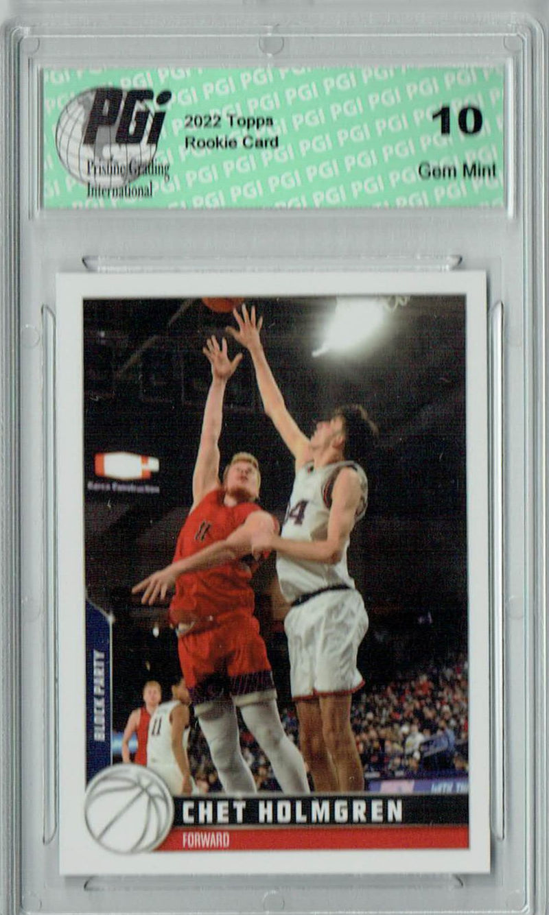 Chet Holmgren 2022 Topps X #1 Rookie Card PGI 10