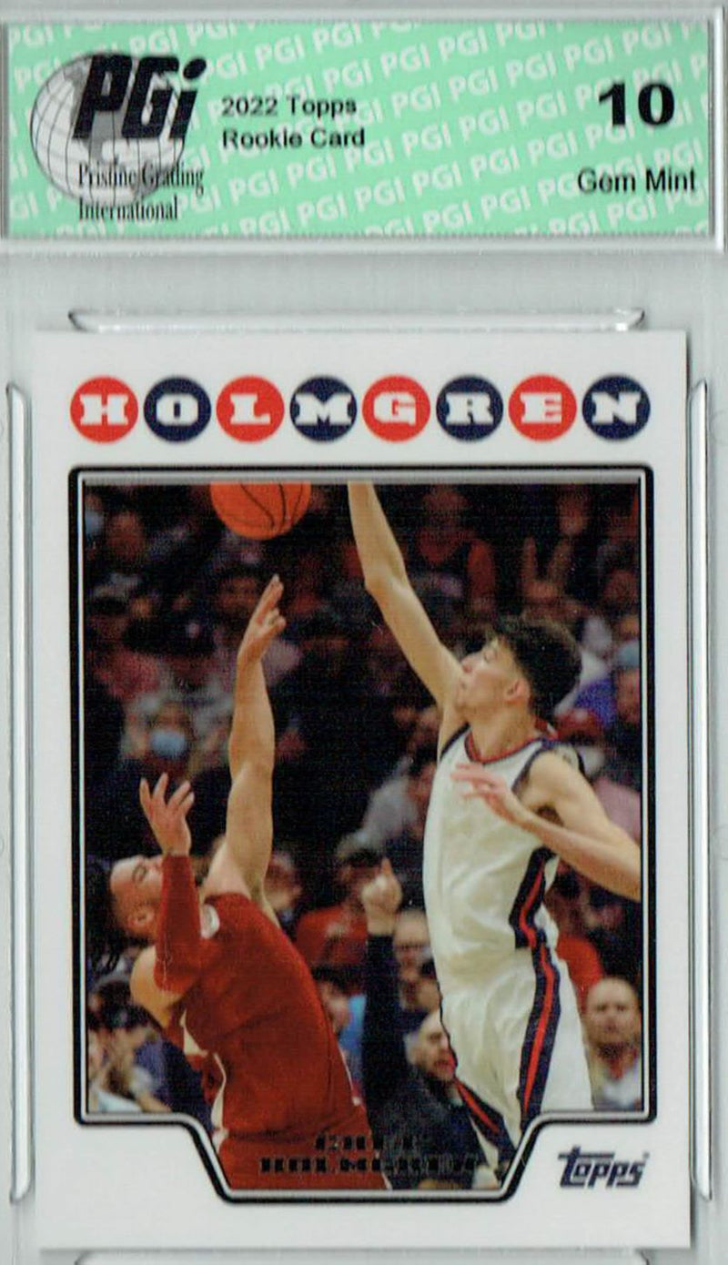Chet Holmgren 2022 Topps X #C13 SP Rookie Card PGI 10