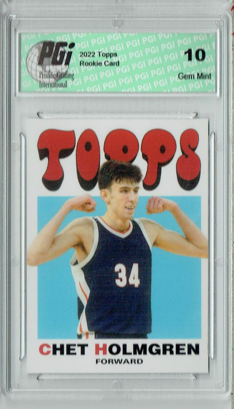 Chet Holmgren 2022 Topps X #C1 SP Rookie Card PGI 10