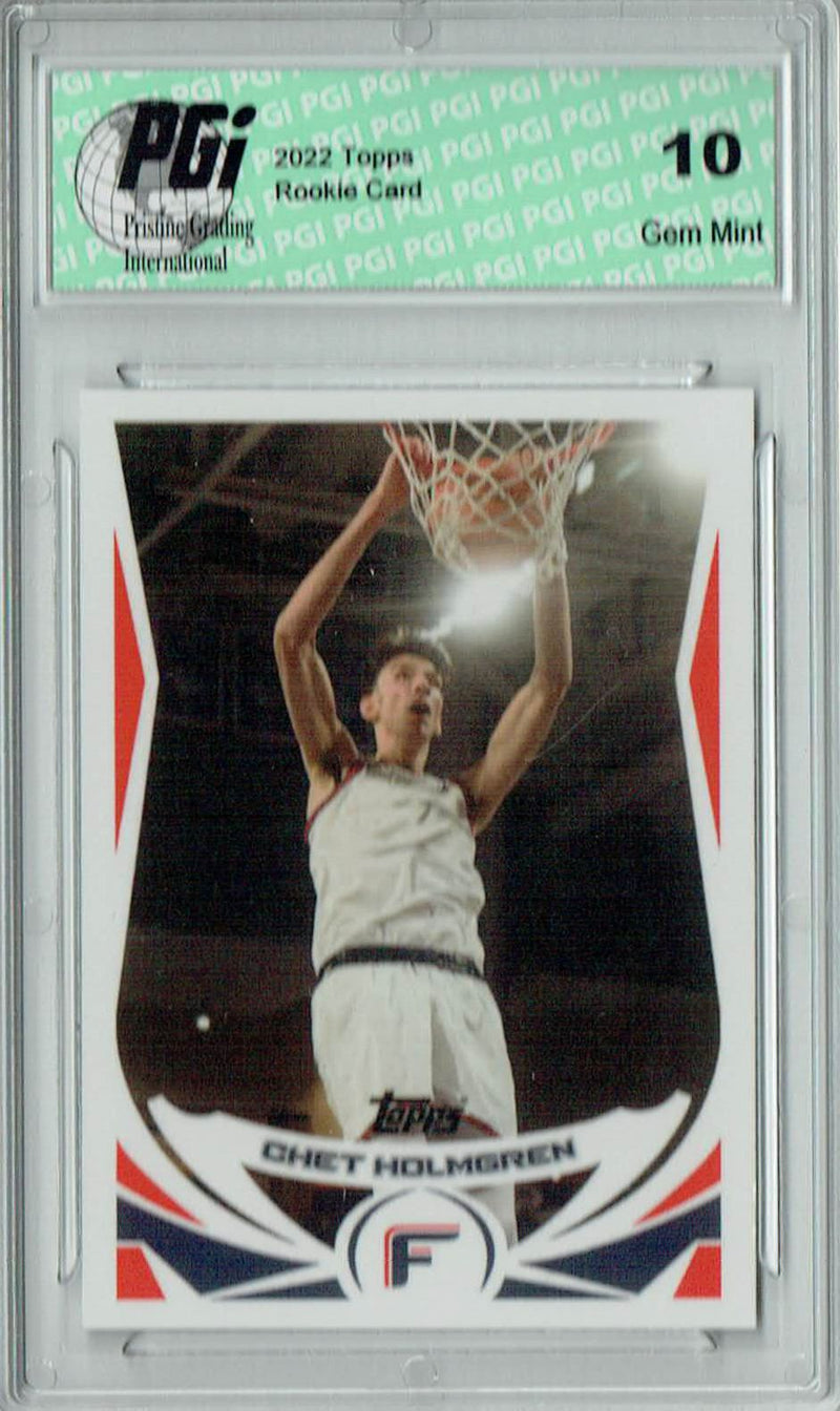 Chet Holmgren 2022 Topps X #C10 SP Rookie Card PGI 10