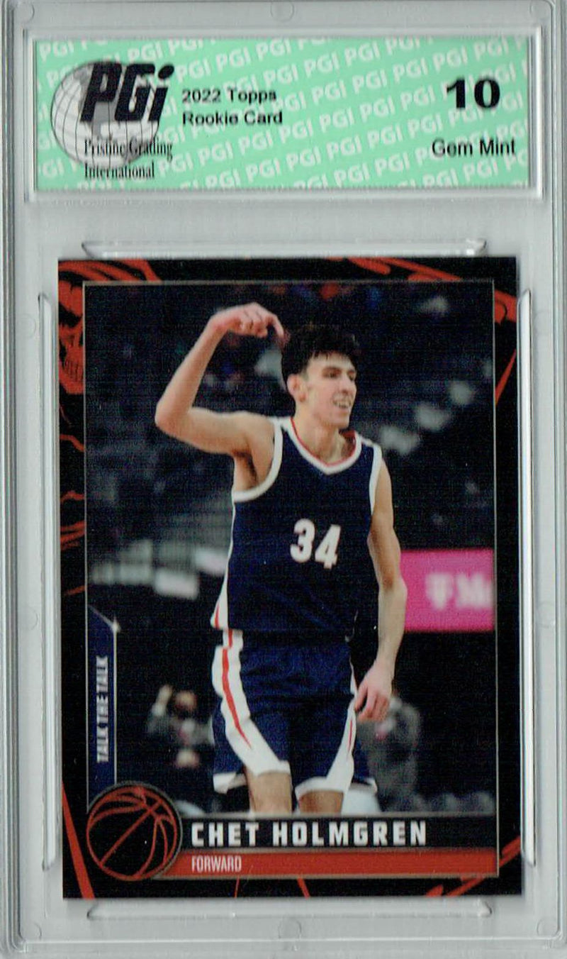 Chet Holmgren 2022 Topps X #18 SP- 03/75 Rookie Card PGI 10