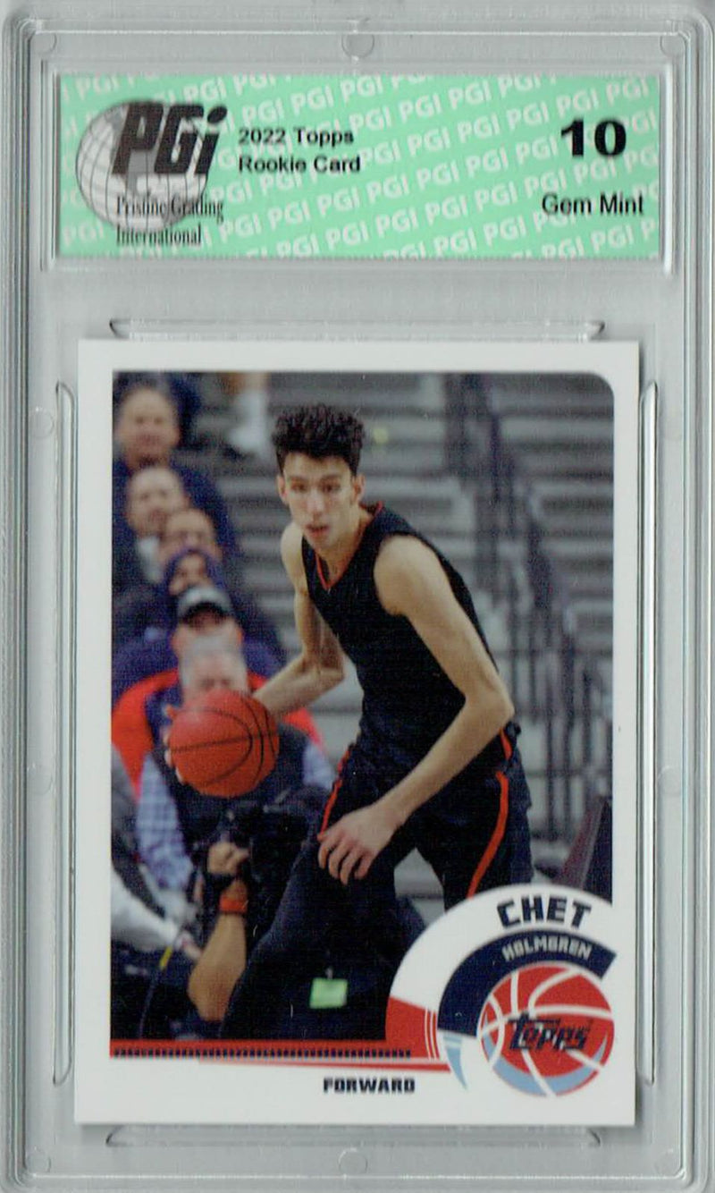 Chet Holmgren 2022 Topps X #C9 SP Rookie Card PGI 10