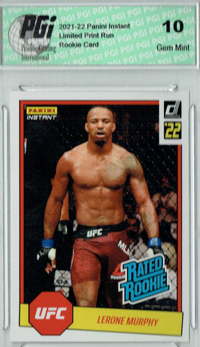 Lerone Murphy 2022 Panini Instant #RR20 UFC 1/492 Rated Rookie Card PGI 10
