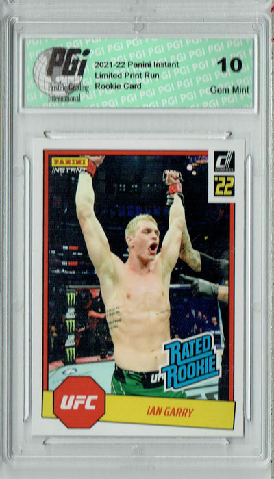 Ian Garry 2022 Panini Instant #RR15 UFC 1/492 Rated Rookie Card PGI 10