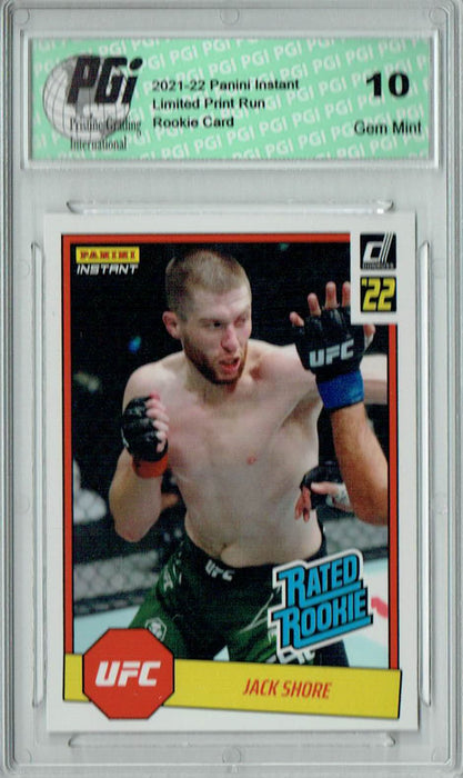 Jack Shore 2022 Panini Instant #RR17 UFC 1/492 Rated Rookie Card PGI 10