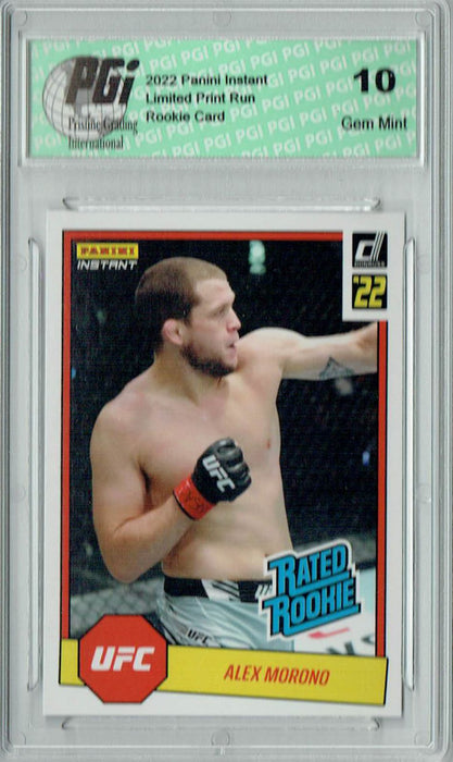 Alex Morono 2022 Panini Instant #RR3 UFC 1/492 Rated Rookie Card PGI 10