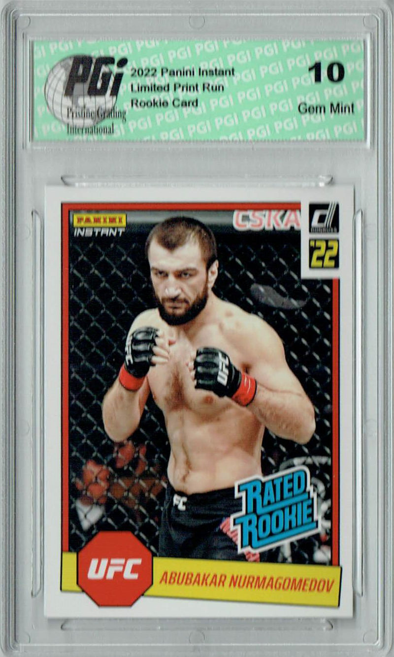 Abubakar Nurmagomedov 2022 Panini Instant #RR1 UFC 1/492 Rated Rookie Card PGI10