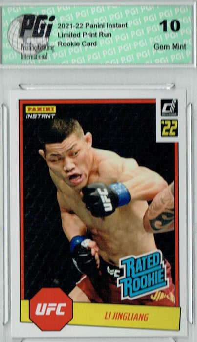 Li Jianlang 2022 Panini Instant #RR21 UFC 1/492 Rated Rookie Card PGI 10