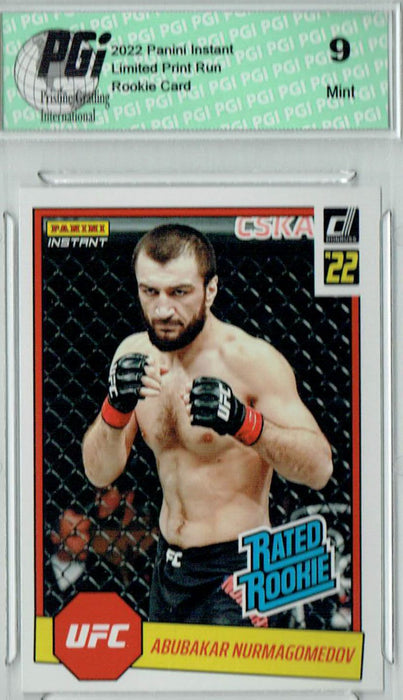 PGI 9 Abubakar Nurmagomedov 2022 Panini Instant #RR1 UFC 1/492 Rated Rookie Card