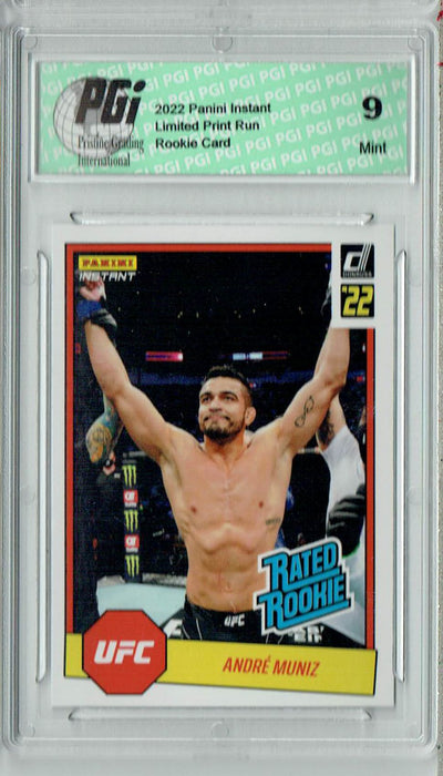 PGI 9 Andre Muniz 2022 Panini Instant #RR6 UFC 1/492 Rated Rookie Card