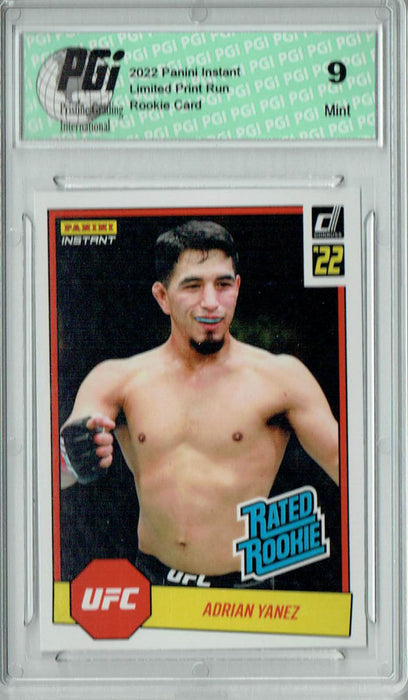 PGI 9 Adrian Yanez 2022 Panini Instant #RR2 UFC 1/492 Rated Rookie Card