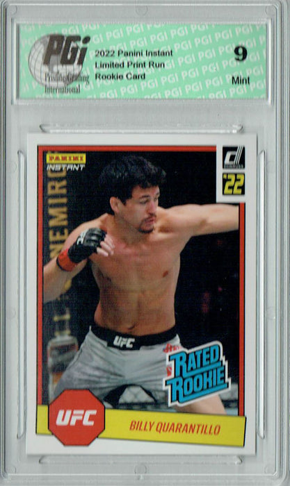 PGI 9 Billy Quarantillo 2022 Panini Instant #RR8 UFC 1/492 Rated Rookie Card