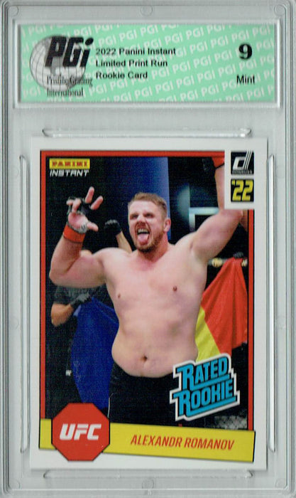 PGI 9 Alexandr Romanov 2022 Panini Instant #RR4 UFC 1/492 Rated Rookie Card