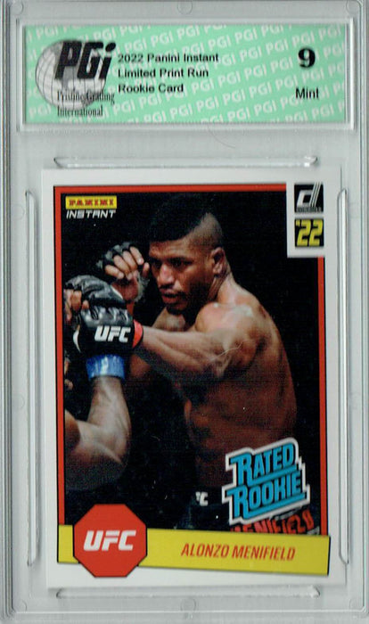 PGI 9 Alonzo Menifield 2022 Panini Instant #RR5 UFC 1/492 Rated Rookie Card