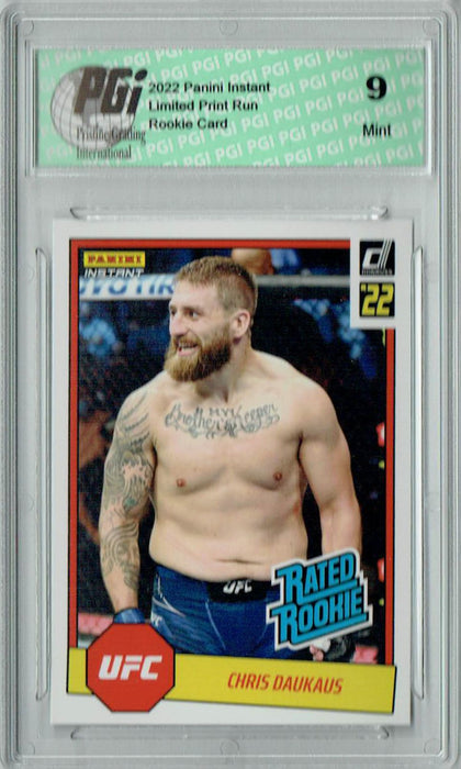PGI 9 Chris Daukaus 2022 Panini Instant #RR10 UFC 1/492 Rated Rookie Card