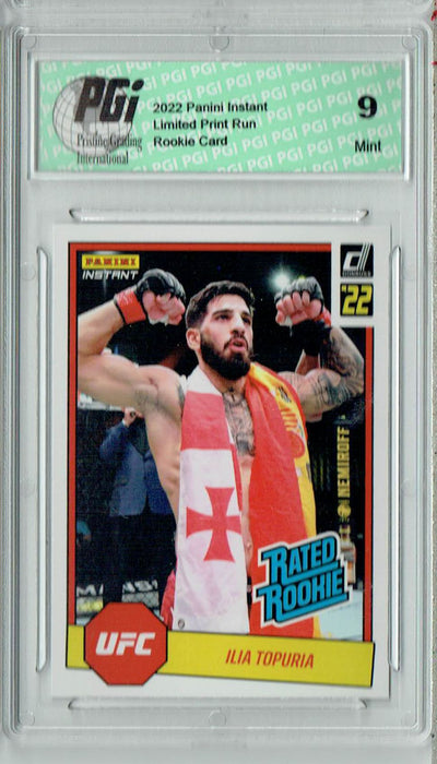 PGI 9 Ilia Topuria 2022 Panini Instant #RR16 UFC 1/492 Rated Rookie Card