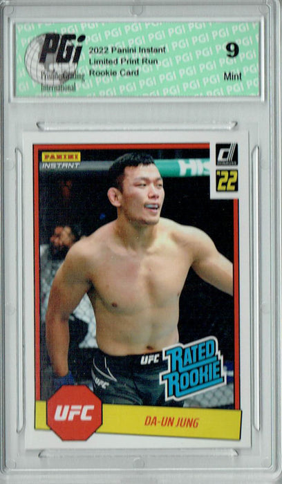 PGI 9 Da-un Jung 2022 Panini Instant #RR12 UFC 1/492 Rated Rookie Card