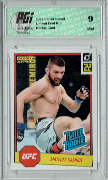 PGI 9 Mateusz Gamrot 2022 Panini Instant #RR23 UFC 1/492 Rated Rookie Card
